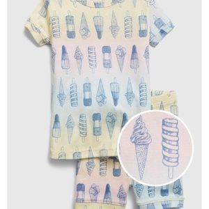 BABYGAP ORGANIC COTTON ICE CREAM GRAPHIC PJ SET